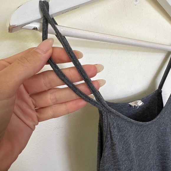 Skin Organic Cotton Slip Dress Dark Gray Size 0 - Picture 11 of 11